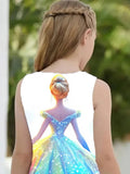3D Digital Print Beautiful Princess Party Dress