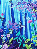 Grünes Blumenhasen-Tüllkleid