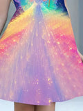 Grünes Blumenhasen-Tüllkleid