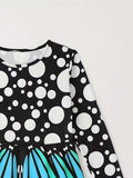 Grünes Blumenhasen-Tüllkleid