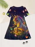 Unicorn Colorful Printed Dress