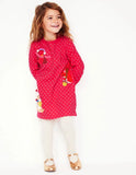 Jurk met sweatshirtapplicatie