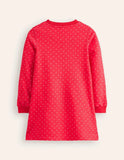 Jurk met sweatshirtapplicatie