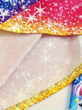 Allover Colorful Stars & Unicorn Graphic Print Dress