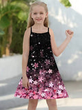 Grünes Blumenhasen-Tüllkleid