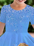 Cute Princess Printed Party Dress