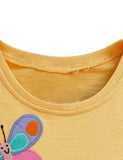 Rainbow Butterfly Appliqué Dress - Mini Taylor