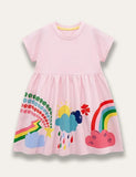 Rainbow Print Dress - Mini Taylor