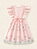 Flower Embroidery Tulle Princess Dress