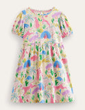 Short-sleeved Fun Jersey Dress - Mini Taylor