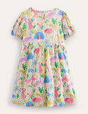 Short-sleeved Fun Jersey Dress - Mini Taylor