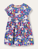 Short-sleeved Fun Jersey Dress - Mini Taylor