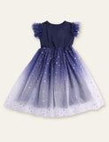 Σήμερα μόνο - Starry Sky Mesh Party Dress