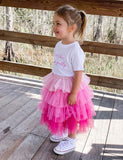 Rainbow Tulle Cake Skirt