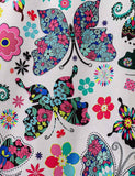 Multi Butterfly Printed Sleveless Dress